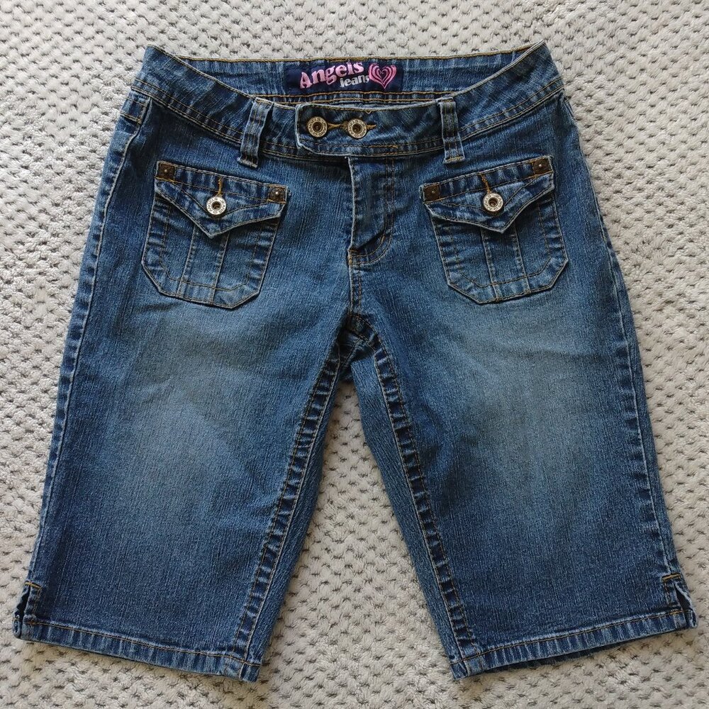 Angels Jeans Dark Blue Denim Bermuda Shorts